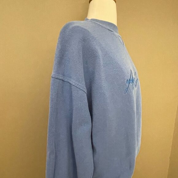 Vintage Alaska Embroidered Crewneck Sweatshirt Purple Oversized XL 90s - Picture 5 of 6